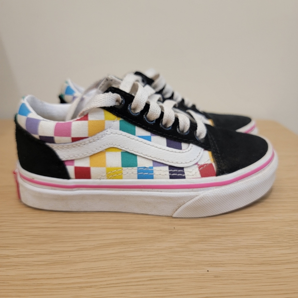 Vans Kids Old Skool Checkerboard Shoes